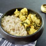 Snelle groene curry vegan